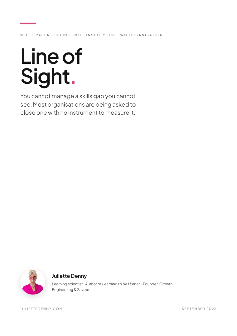 Line of Sight, white paper cover